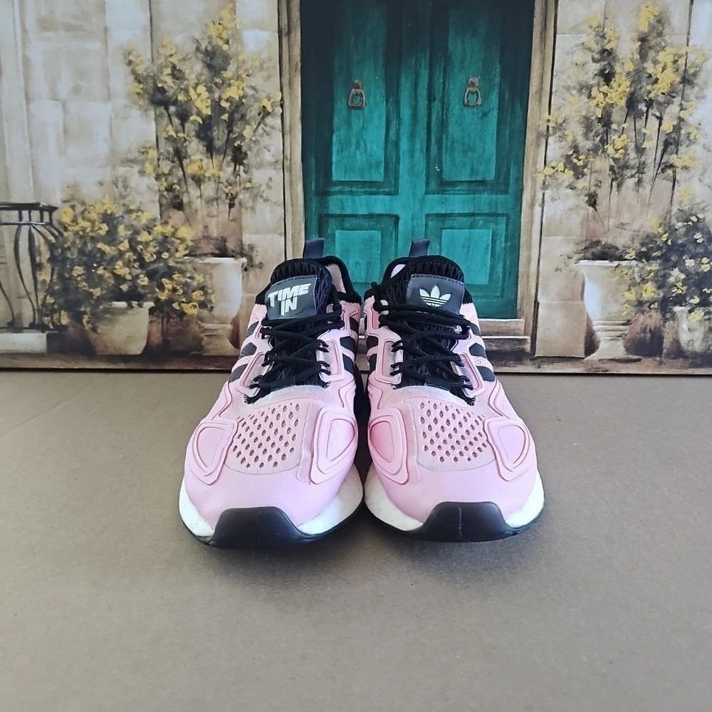 Adidas Men's Ninja ZX 2K Boost Pink‎ Running Shoes FZ0454 Size 8